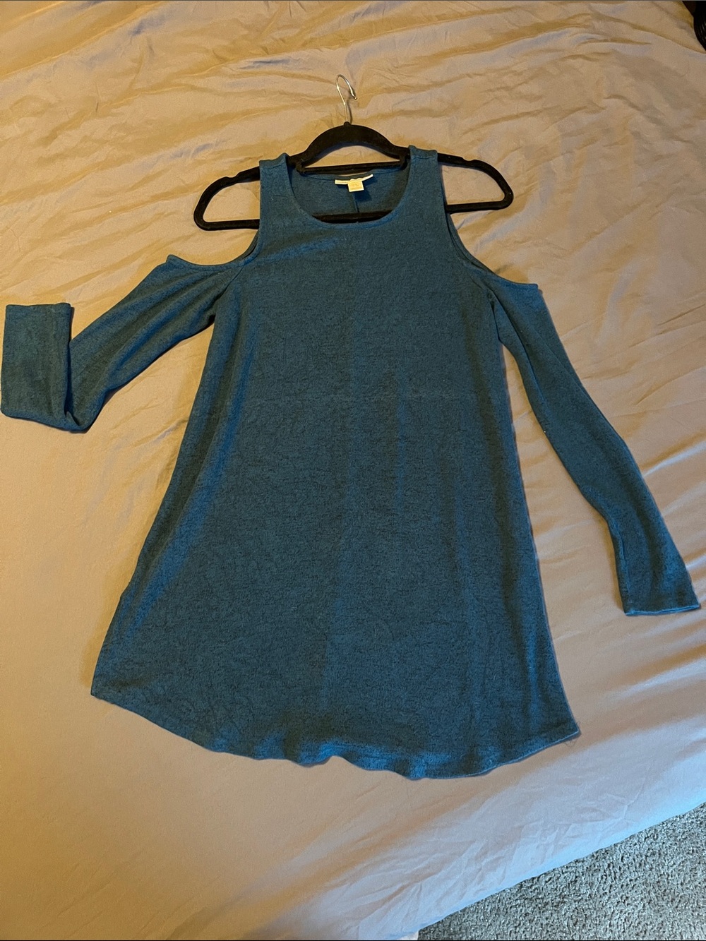 Motherhood Teal Scoop Neck Maternity Top